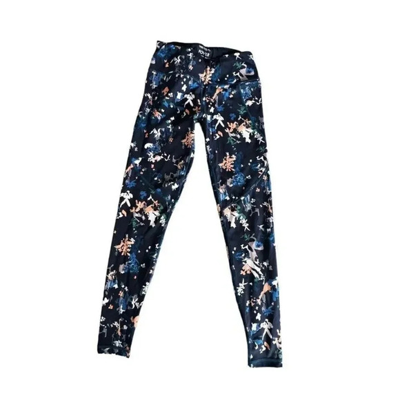 Sweaty Betty Power Full Length Legging Size Small blue abstract floral print - Picture 1 of 7